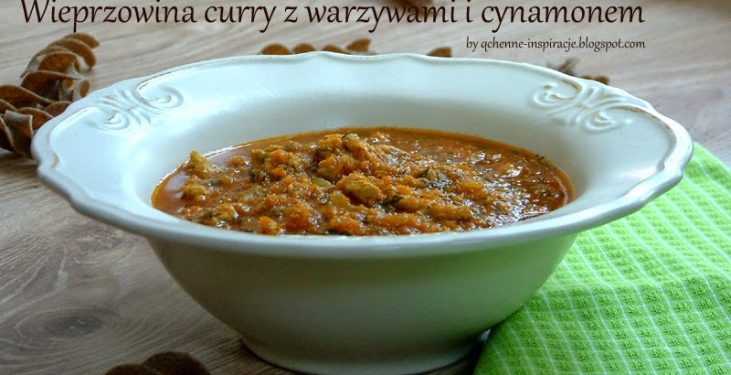 Wieprzowina curry z warzywami i cynamonem